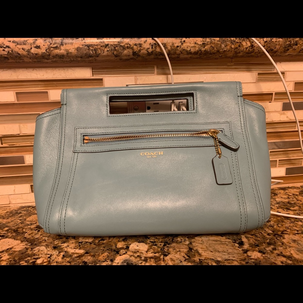 Blue Coach Clutch